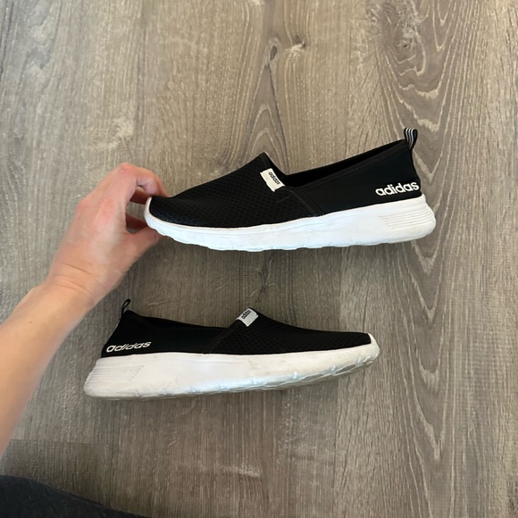 Adidas Black and White Slip-On Sneakers - Picture 3 of 6